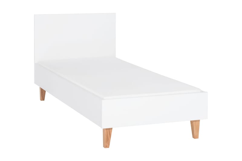 Sängynrunko Concept 90x200 cm Valkoinen/Luonnonväri - VOX - Huonekalut - Lasten kalusteet - Lastensängyt & juniorisängyt