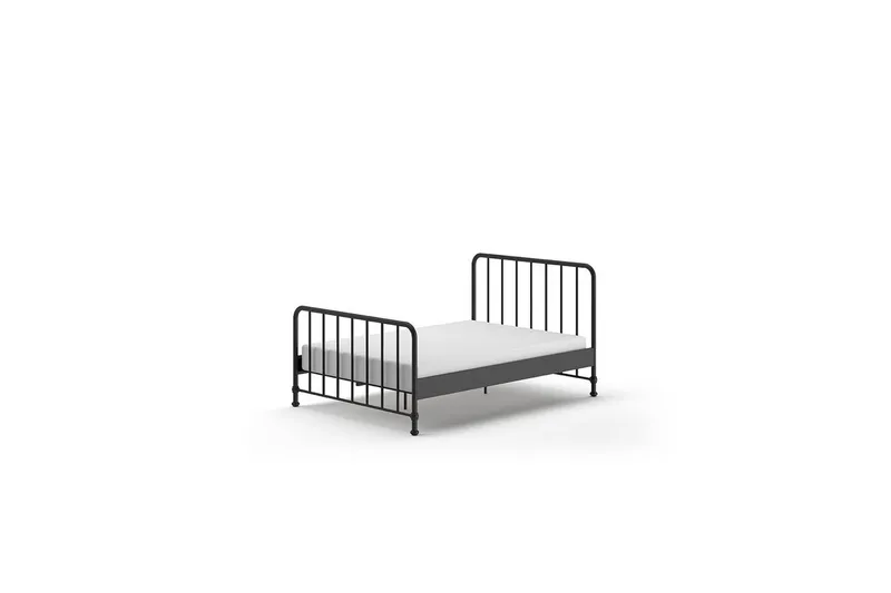 Sänky Bronxx Musta, 140 x 200 cm - Musta, 140 x 200 cm - Huonekalut - Lasten kalusteet - Lastensängyt & juniorisängyt - Tavallinen lastensänky