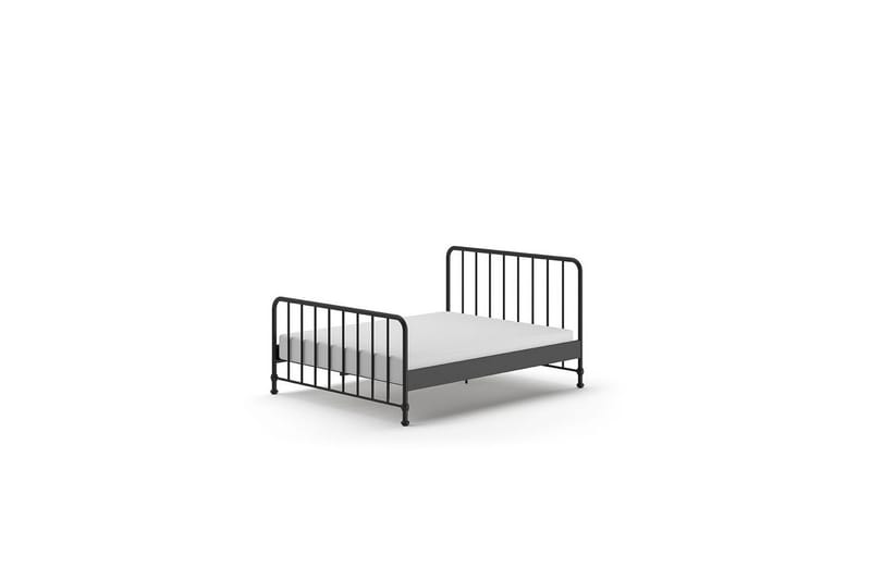 Sänky Bronxx Musta, 160 x 200 cm - Musta, 160 x 200 cm - Huonekalut - Lasten kalusteet - Lastensängyt & juniorisängyt - Tavallinen lastensänky