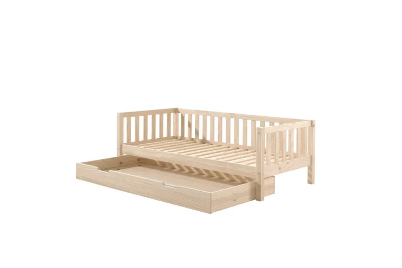 Sänky Fritz yhdellä Laatikkolla Luonnollinen - Luonnollinen - Huonekalut - Lasten kalusteet - Lastensängyt & juniorisängyt - Tavallinen lastensänky