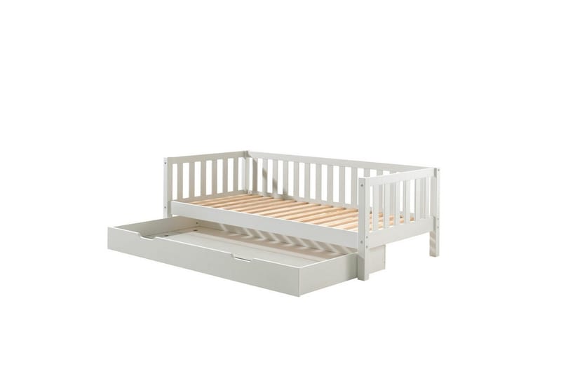Sänky Fritz yhdellä Laatikkolla Valkoinen - Valkoinen - Huonekalut - Lasten kalusteet - Lastensängyt & juniorisängyt - Tavallinen lastensänky