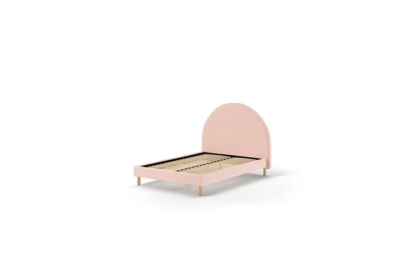 Sänky ja 2 yöpöytää Kuu 140x200 cm Vaaleanpunainen - Vaaleanpunainen - Huonekalut - Lasten kalusteet - Lastensängyt & juniorisängyt - Tavallinen lastensänky