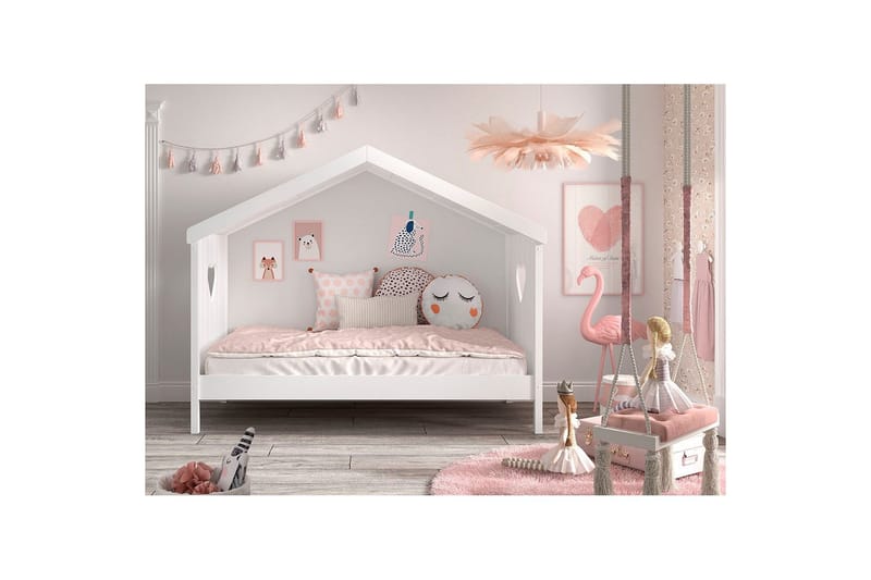 Sänky laatikolla Amori Valkoinen - Huonekalut - Lasten kalusteet - Lastensängyt & juniorisängyt - Talosänky