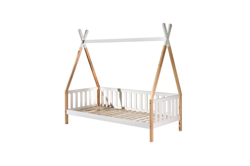 Sänky laatikolla Tipi Valkoinen, Aidalla - Valkoinen, Aidalla - Huonekalut - Lasten kalusteet - Lastensängyt & juniorisängyt - Talosänky