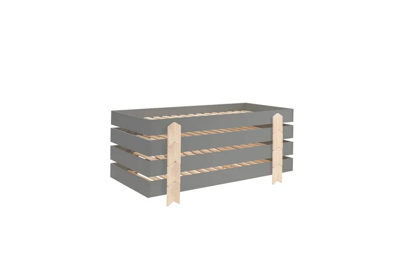 Sänky Modulo nuolijaloilla Harmaa, 4, Harmaa, 4