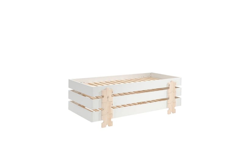 Sänky Modulo palapalajaloilla Valkoinen, 3, Valkoinen, 3
