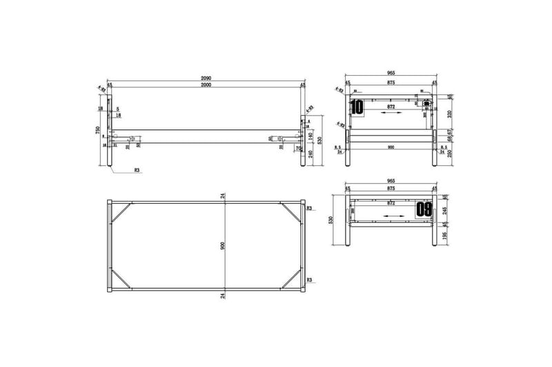 Sänky sälepohjalla ja laatikolla Alex - Huonekalut - Lasten kalusteet - Lastensängyt & juniorisängyt - Tavallinen lastensänky