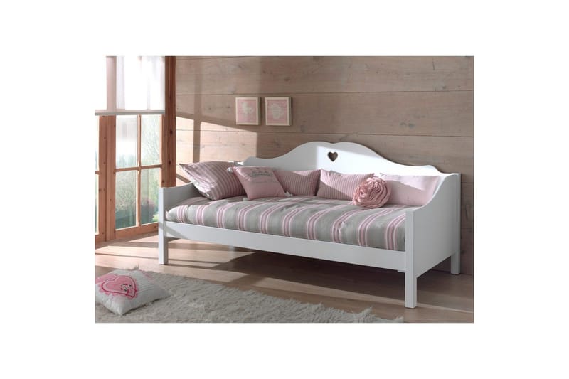 Sänky sälepohjalla ja laatikolla Amori Valkoinen - Huonekalut - Lasten kalusteet - Lastensängyt & juniorisängyt - Tavallinen lastensänky