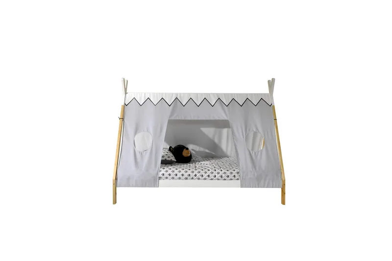 Sänky tekstiileillä Tipi 90x200 cm Jaloilla, Jaloilla