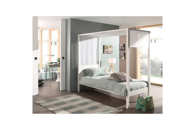 Sänky tekstiileillä Pino Kattoverhoilu - Huonekalut - Lasten kalusteet - Lastensängyt & juniorisängyt - Tavallinen lastensänky