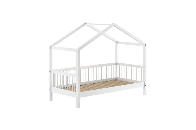 Sänky tekstiilisarjalla Forrest Valkoinen - Valkoinen - Huonekalut - Lasten kalusteet - Lastensängyt & juniorisängyt - Talosänky