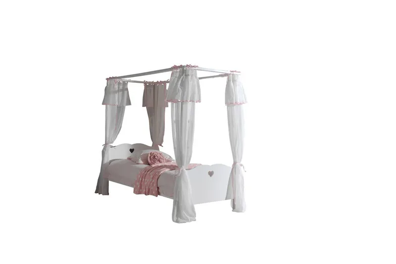 Sänky Tekstiilisetti Amori Valkoinen - Huonekalut - Lasten kalusteet - Lastensängyt & juniorisängyt - Tavallinen lastensänky