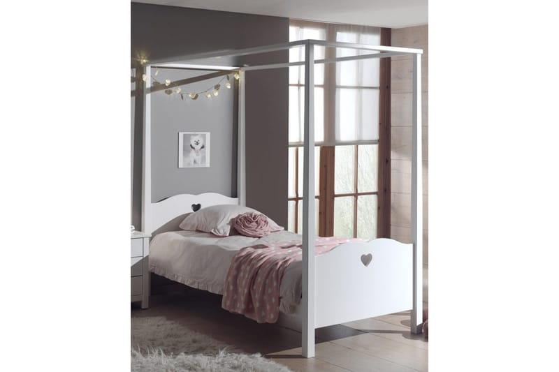 Sänky Tekstiilisetti Amori Valkoinen - Huonekalut - Lasten kalusteet - Lastensängyt & juniorisängyt - Tavallinen lastensänky