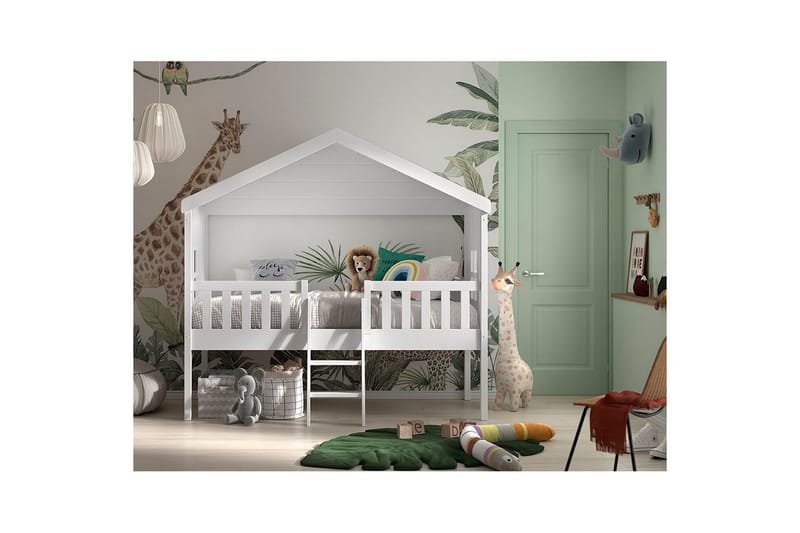 Sänky tikkailla Unisänky - Huonekalut - Lasten kalusteet - Lastensängyt & juniorisängyt - Talosänky