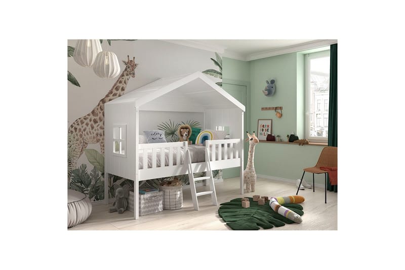 Sänky tikkailla Unisänky - Huonekalut - Lasten kalusteet - Lastensängyt & juniorisängyt - Talosänky