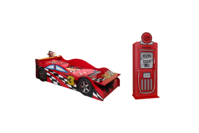 Sänky vaatekaapilla Rata Punainen 70x140 cm, undefined