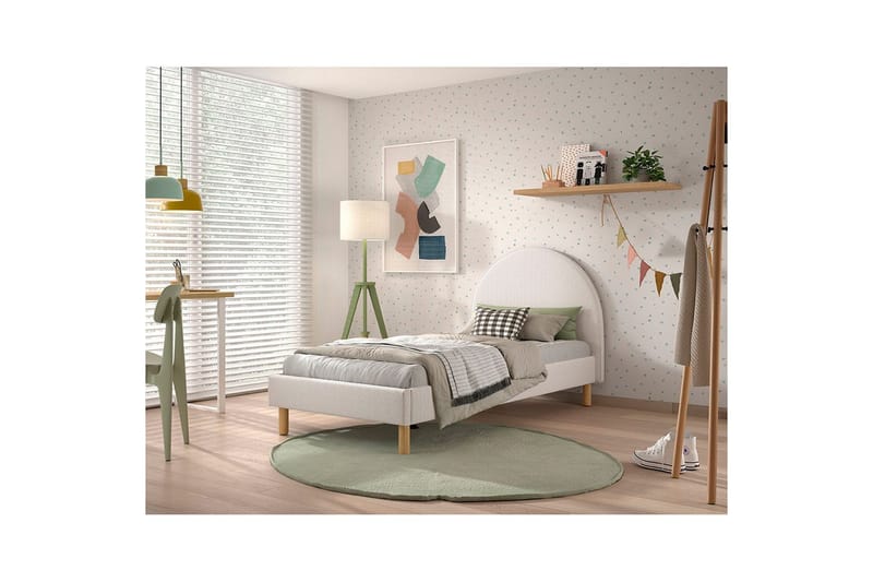 Sänky yöpöydällä Kuu 90x200 cm Wite - Wite - Huonekalut - Lasten kalusteet - Lastensängyt & juniorisängyt - Tavallinen lastensänky