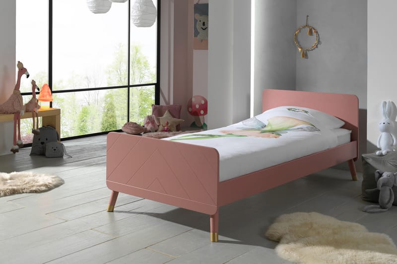 Sänky Plingshult 90x200 cm - Roosa - Huonekalut - Lasten kalusteet - Lastensängyt & juniorisängyt - Tavallinen lastensänky