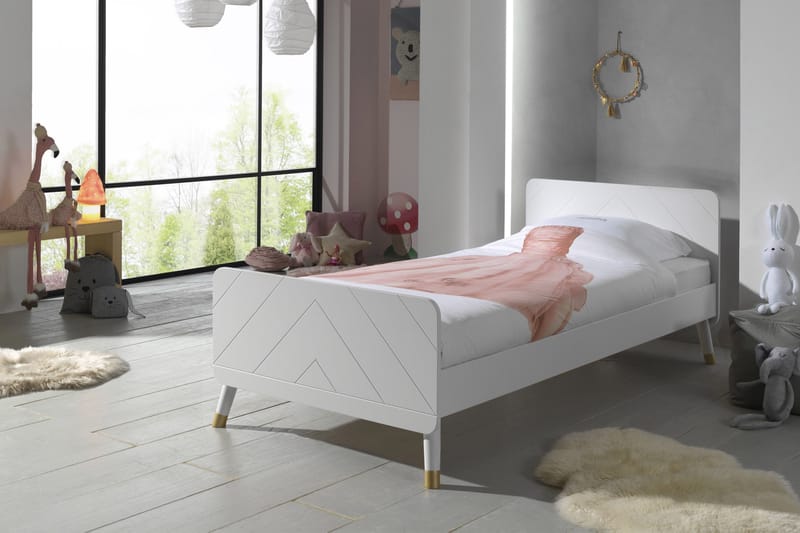 Sänky Plingshult 90x200 cm - Valkoinen - Huonekalut - Lasten kalusteet - Lastensängyt & juniorisängyt - Tavallinen lastensänky
