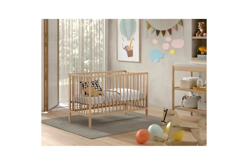 Spjälsäng Jaxx Dino 60x120 cm Jaxx Natural, undefined