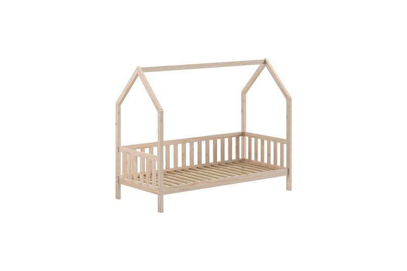 Talo sänky sängynalustalla Cabane 90x200 cm Luonnollinen - Luonnollinen - Huonekalut - Lasten kalusteet - Lastensängyt & juniorisängyt - Tavallinen lastensänky