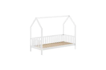 Talo sänky sängynalustalla Cabane 90x200 cm Valkoinen - Valkoinen - Huonekalut - Lasten kalusteet - Lastensängyt & juniorisängyt - Tavallinen lastensänky