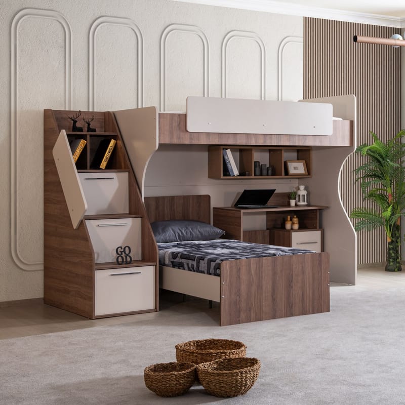 Bunk Bed Homitis - Huonekalut - Lasten kalusteet - Lastensängyt & juniorisängyt - Talosänky