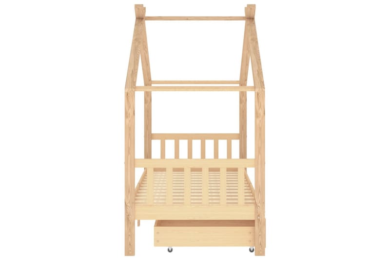 Lasten sängynrunko laatikoilla täysi mänty 90x200 cm - Huonekalut - Lasten kalusteet - Lastensängyt & juniorisängyt - Talosänky
