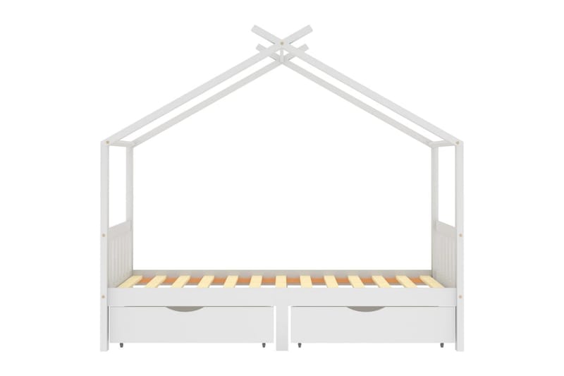 Lasten sängynrunko laatikoilla täysi mänty 90x200 cm - Huonekalut - Lasten kalusteet - Lastensängyt & juniorisängyt - Talosänky