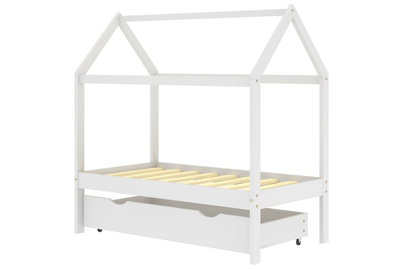 Lasten sängynrunko laatikolla täysi mänty 70x140 cm - Huonekalut - Lasten kalusteet - Lastensängyt & juniorisängyt - Talosänky