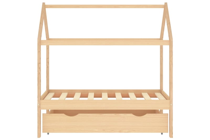 Lasten sängynrunko laatikolla täysi mänty 70x140 cm - Huonekalut - Lasten kalusteet - Lastensängyt & juniorisängyt - Talosänky