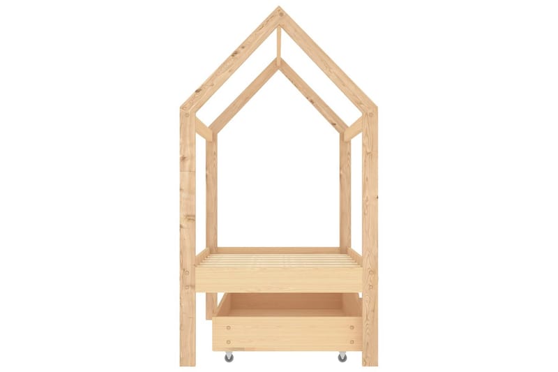 Lasten sängynrunko laatikolla täysi mänty 70x140 cm - Huonekalut - Lasten kalusteet - Lastensängyt & juniorisängyt - Talosänky