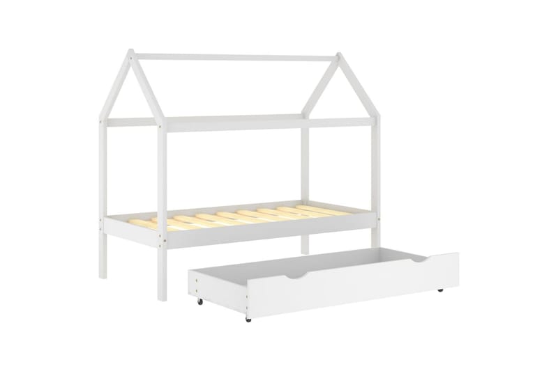 Lasten sängynrunko laatikolla täysi mänty 80x160 cm - Huonekalut - Lasten kalusteet - Lastensängyt & juniorisängyt - Talosänky