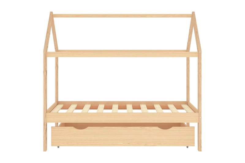 Lasten sängynrunko laatikolla täysi mänty 80x160 cm - Huonekalut - Lasten kalusteet - Lastensängyt & juniorisängyt - Talosänky