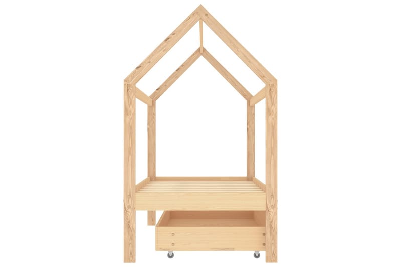 Lasten sängynrunko laatikolla täysi mänty 80x160 cm - Huonekalut - Lasten kalusteet - Lastensängyt & juniorisängyt - Talosänky