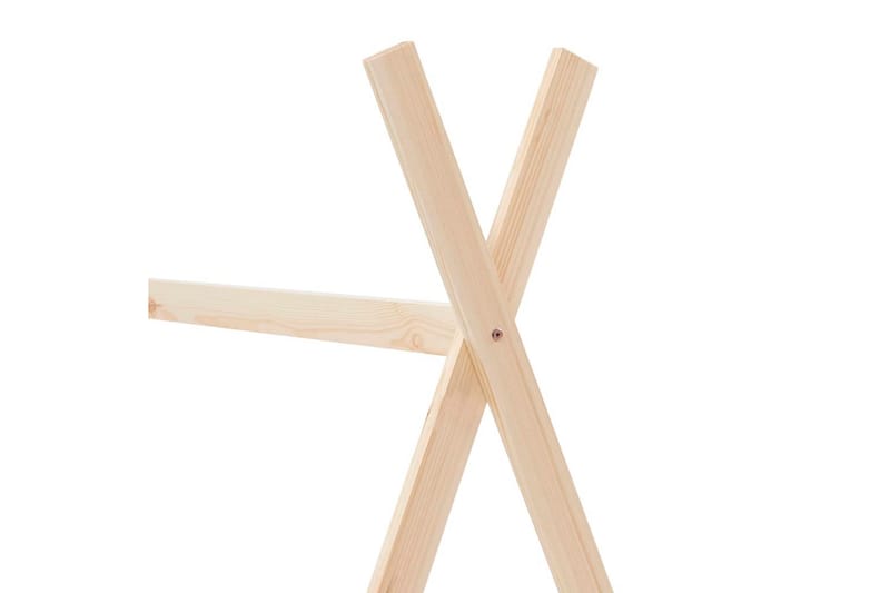 Lasten sängynrunko täysi mänty 70x140 cm - Ruskea - Huonekalut - Lasten kalusteet - Lastensängyt & juniorisängyt - Talosänky