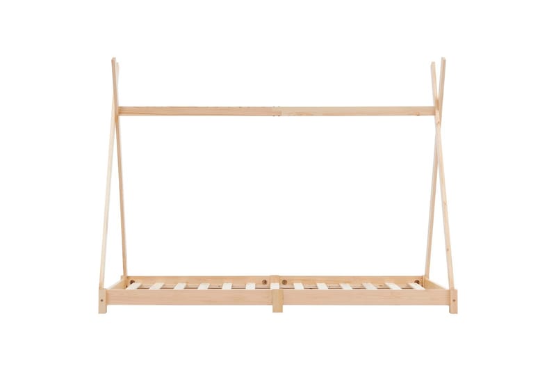 Lasten sängynrunko täysi mänty 80x160 cm - Ruskea - Huonekalut - Lasten kalusteet - Lastensängyt & juniorisängyt - Talosänky