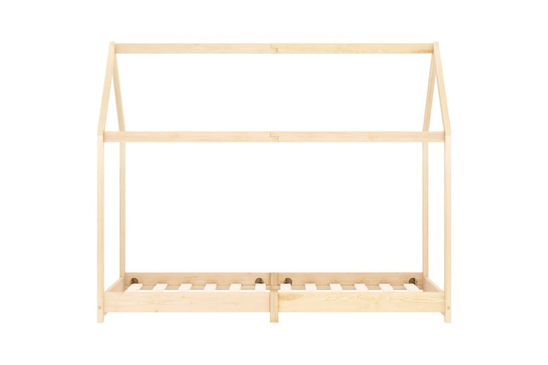 Lasten sängynrunko täysi mänty 90x200 cm - Ruskea - Huonekalut - Lasten kalusteet - Lastensängyt & juniorisängyt - Talosänky