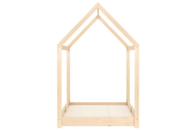 Lasten sängynrunko täysi mänty 90x200 cm - Ruskea - Huonekalut - Lasten kalusteet - Lastensängyt & juniorisängyt - Talosänky