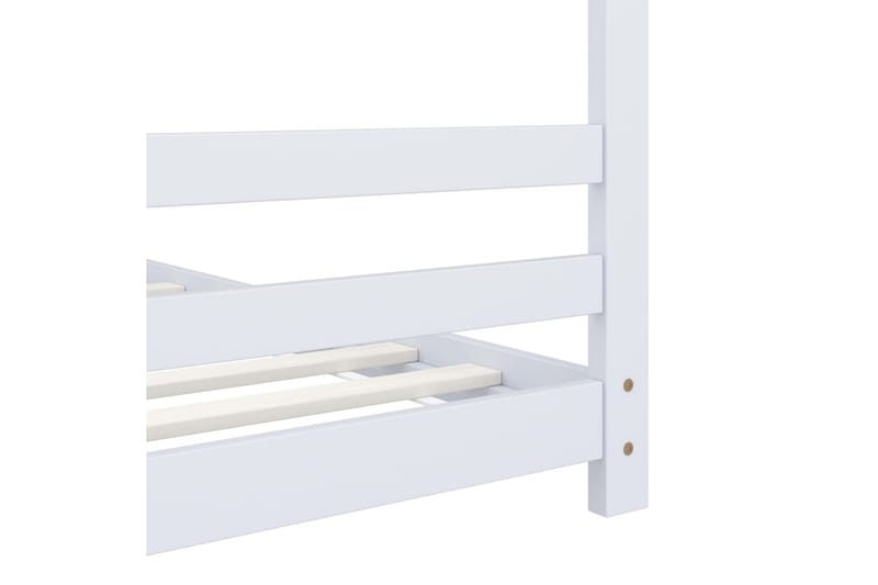 Lasten sängynrunko valkoinen täysi mänty 70x140 cm - Huonekalut - Lasten kalusteet - Lastensängyt & juniorisängyt - Talosänky