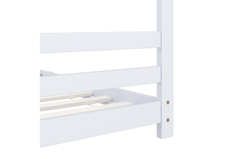 Lasten sängynrunko valkoinen täysi mänty 90x200 cm - Huonekalut - Lasten kalusteet - Lastensängyt & juniorisängyt - Talosänky