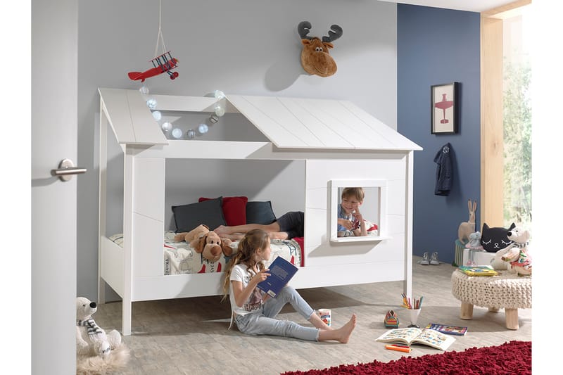 Sänky Lasjö 214 cm - Valkoinen - Huonekalut - Lasten kalusteet - Lastensängyt & juniorisängyt - Talosänky