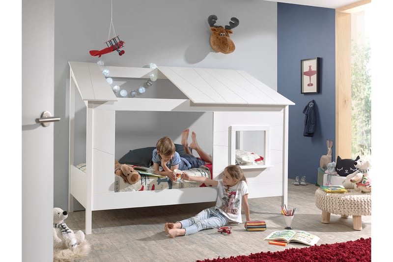Sänky Lasjö 214 cm - Valkoinen - Huonekalut - Lasten kalusteet - Lastensängyt & juniorisängyt - Talosänky
