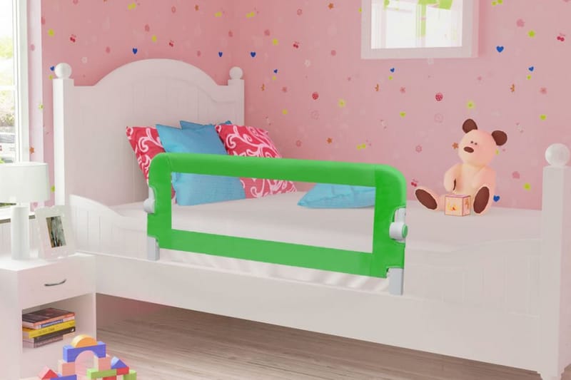 Turvalaita lapsen sänkyyn 102 x 42 cm vihreä - Vihreä - Huonekalut - Lasten kalusteet - Lastensängyt & juniorisängyt