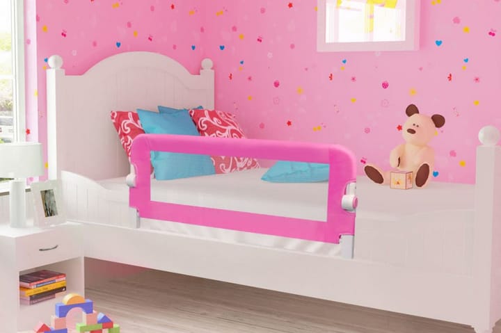 Turvalaita lapsen sänkyyn 102 x 42 cm pinkki - Pinkki - Lastensängyt & juniorisängyt