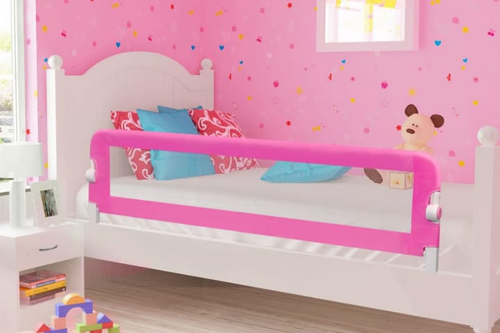 Turvalaita lapsen sänkyyn 150 x 42 cm pinkki - Pinkki - Lastensängyt & juniorisängyt