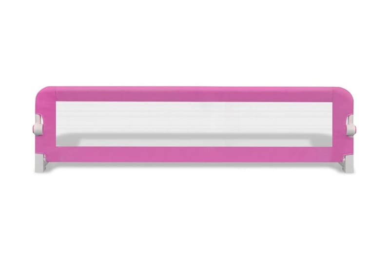 Turvalaita sänkyyn 2 kpl vaaleanpunainen 150x42 cm - Pinkki - Huonekalut - Lasten kalusteet - Lastensängyt & juniorisängyt