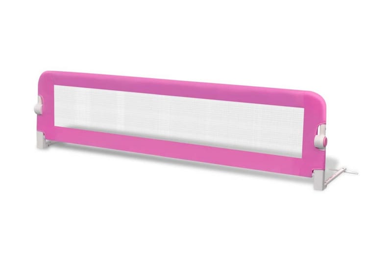 Turvalaita sänkyyn 2 kpl vaaleanpunainen 150x42 cm - Pinkki - Huonekalut - Lasten kalusteet - Lastensängyt & juniorisängyt