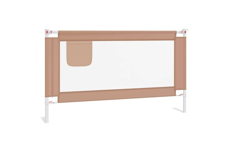 Turvalaita sänkyyn harmaanruskea 140x25 cm kangas - Taupe - Huonekalut - Lasten kalusteet - Lastensängyt & juniorisängyt
