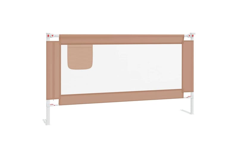 Turvalaita sänkyyn harmaanruskea 160x25 cm kangas - Taupe - Huonekalut - Lasten kalusteet - Lastensängyt & juniorisängyt